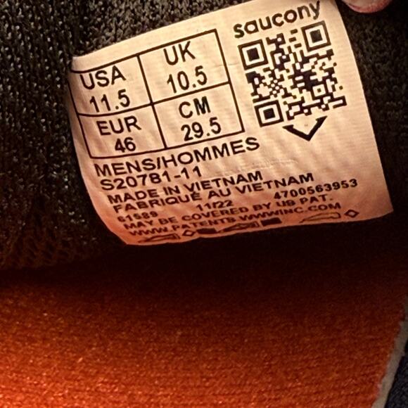 Saucony Cohesion 16 Sneaker, Sea/Black, Men's Size 11.5 - Picture 10 of 11